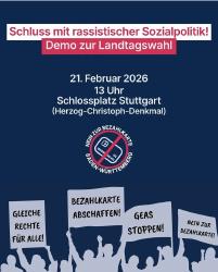 Landesweite Demo gegen die Bezahlkarte und GEAS-Reform!